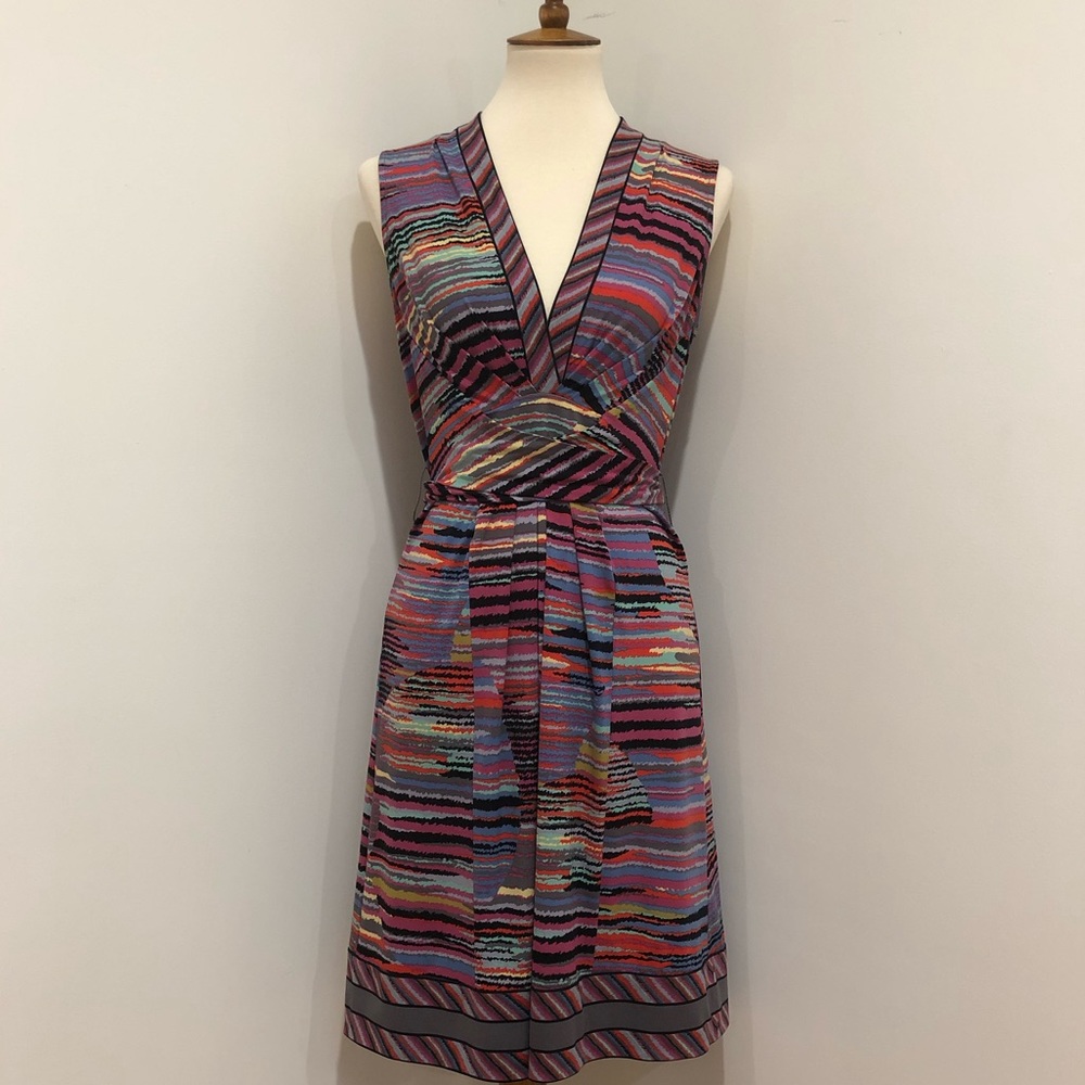 BCBGMaxAzria Multicolor Striped Dress